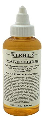 Concentrado Reestructurante Capilar Kiehl's Magic Elixir Con Hojas De Romero Y Aguacate (para Todo Tipo De Cabello Y Cuero Cabelludo) 125 Ml