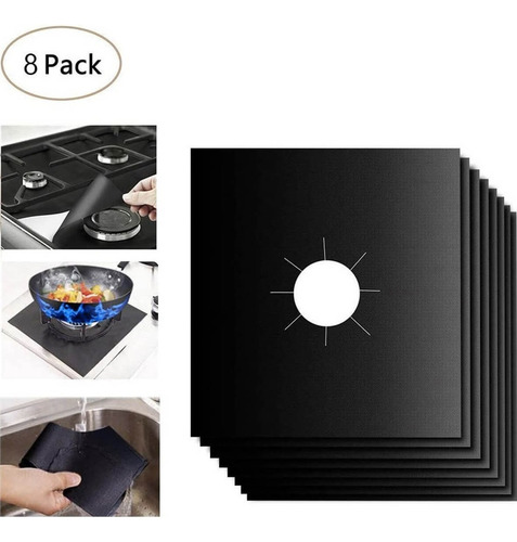 Kit 8 Proteçãode Fogão Cooktop Antiaderente Cozinha Lavavel