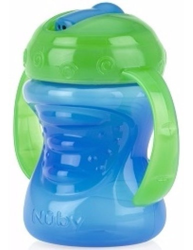 Imagen 4 de 6 de Vaso Con Manijas Para Bebe Nuby Antiderrame 9925fr Pico Duro