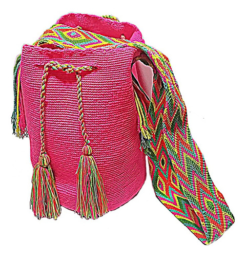 Mochila Wayuu Unicolor Original