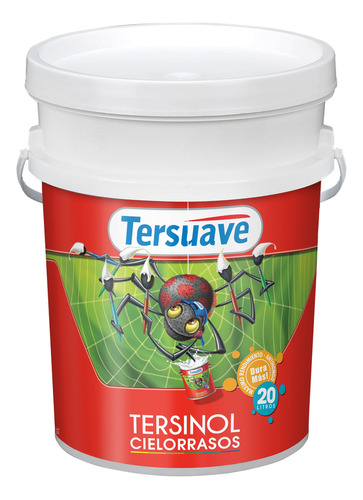 Pintura Látex Tersinol Cielorraso Tersuave Blanco 20lts