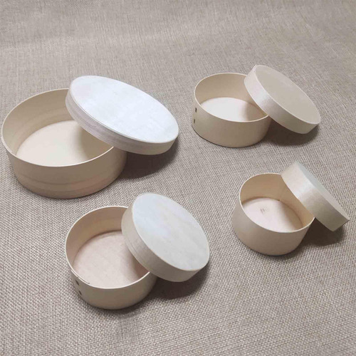 Contenedor De Pastel Desechable, Caja De Madera 3 Pulgadas
