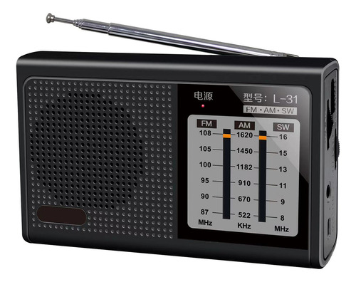 Mini Radio De Banda Completa L-31 Radio Portátil Fm Am Sw