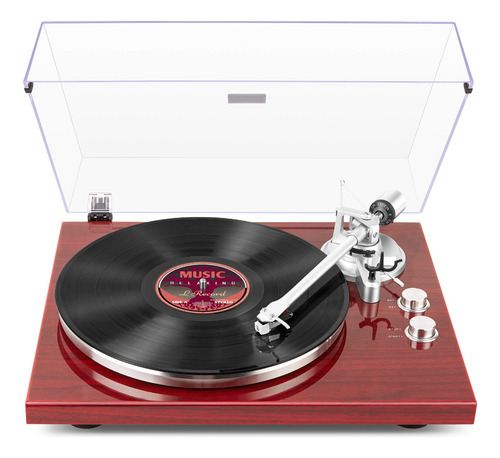 Tocadiscos 1 Por Uno Con Transmisión Por Correa Con Bluetoot