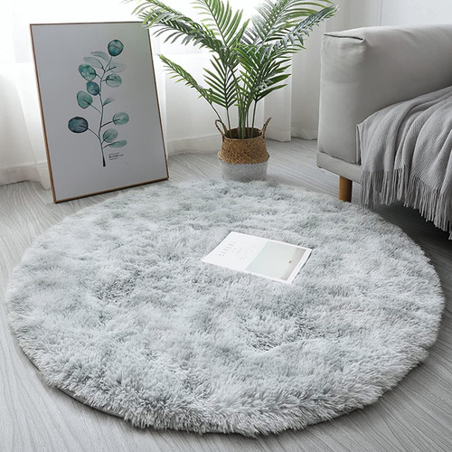 Alfombra Circular Fjzfing, Microfibra Antideslizante Ab 0p