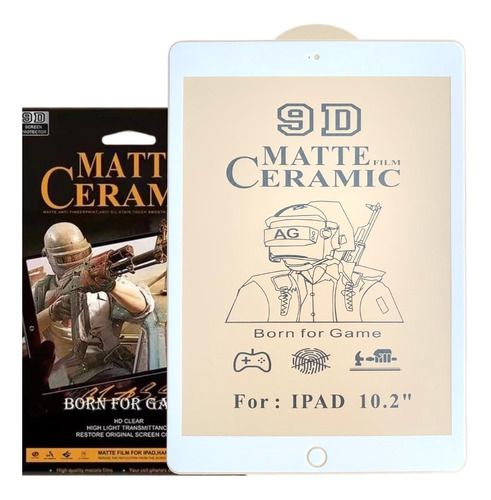 Vidrio Cerámica Matte Para iPad 8 10.2 Pulgadas 2020