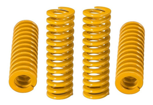 Imagem 1 de 3 de Kit 4 Molas Amarelas Reforçadas Impressora 3d Ender 3