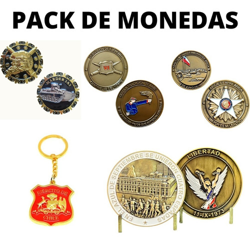 Pack Monedas Conmemorativas + Llavero