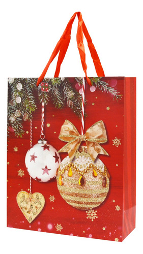 Bolsa De Regalo Plegable Diseño Navidad S 19.5x23.5cm