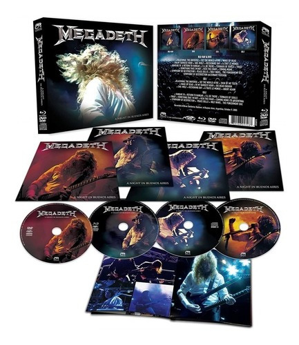 Megadeth A Night In Buenos Aires Blu-ray + Dvd + 2 Cd