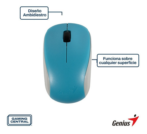 Mouse Genius Nx-7000 Wireless Blueeye - Azul