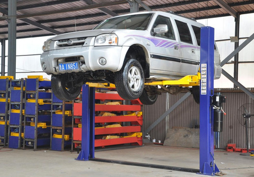 Elevador De Autos De 2 Columnas De 4 Ton Electrohidraulicos