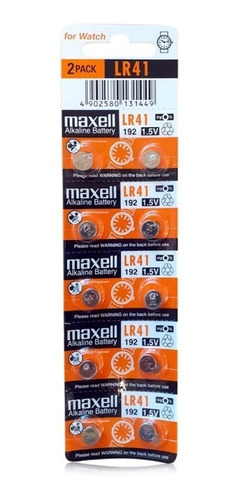 2- Pila Lr41 = G3 = 192 1.5v Maxwell   Precio Por 2 Pilas 