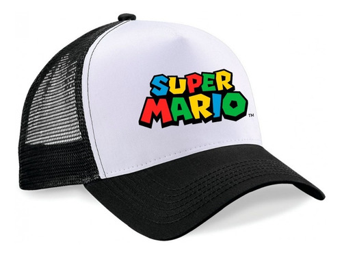 Gorra Jockey Logo Super Mario 