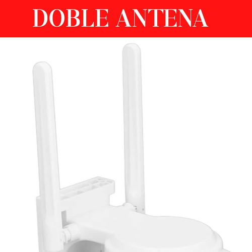 Cámara Ip Wifi Seguridad Inalámbrica Antirobo 2 Lentes Espia Blanco
