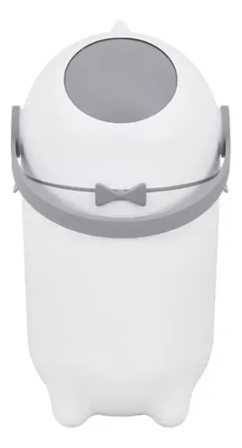 Lixeira Antiodor 10l Fraldas Bebe Lixo Mágico Branco