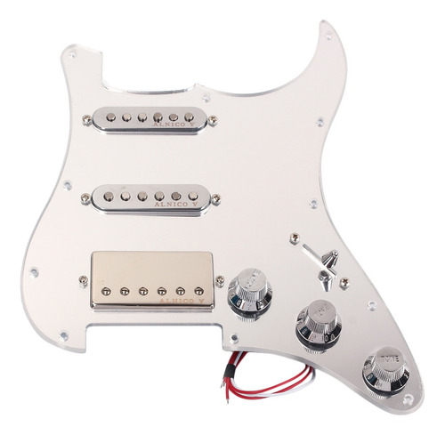 Imagen 2 de 9 de Pastillas Guitarra Pickguard Prealambrado Cargado Ssh Para