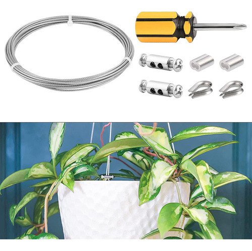 Kits De Cables De Acero Inoxidable Sino Clothesline De 6 M