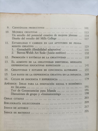 Personalidad Creadora Y Proceso Creativo Por Frank Barron (Usado)