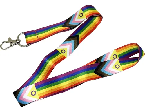 Intersex Inclusive Progress Pride Flag Lgbtq Lanyard Â...