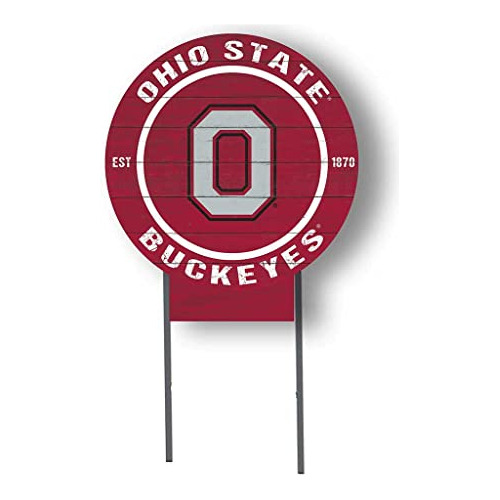 Cartel De Césped Logo Circular De Ohio State Buckeyes ...