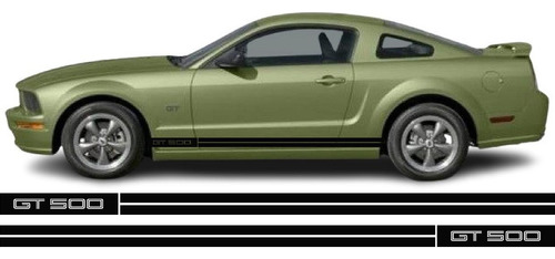 Sticker Calcomania Franjas Laterales Mustang Gt 500