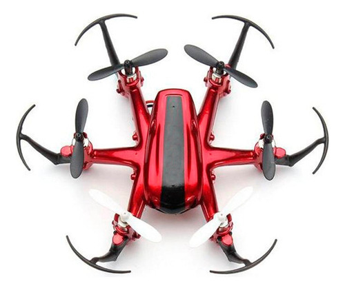 Micro Mini Drone Hexacopter 6 Hélices Con Control Rojo