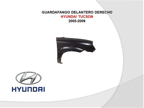 Guardafango Delantero Derecho Hyundai Tucson 2005-2009