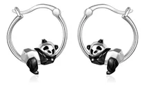 Comprar Pendientes De Panda De Plata De Ley Origami Panda Pendientes