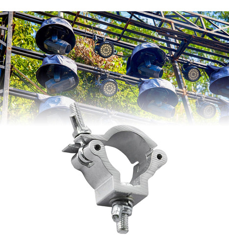 Nuevo 2 Abrazadera Giratoria For Luz De Escenario, Plata De