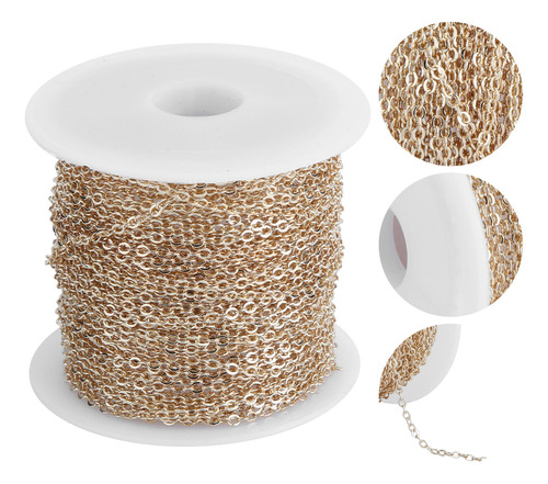 Accesorios De Joyería Diy Carrete De Cadena Plana O