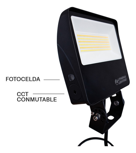 Lithonia Lighting Esxf2 Alo Sww2 Ky Ddb Reflector Led 54 W Negro