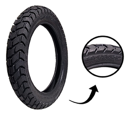 Kit Pneu Aro 17 C/camara T&c 110/90-17 Comp Nxr 160 Bros