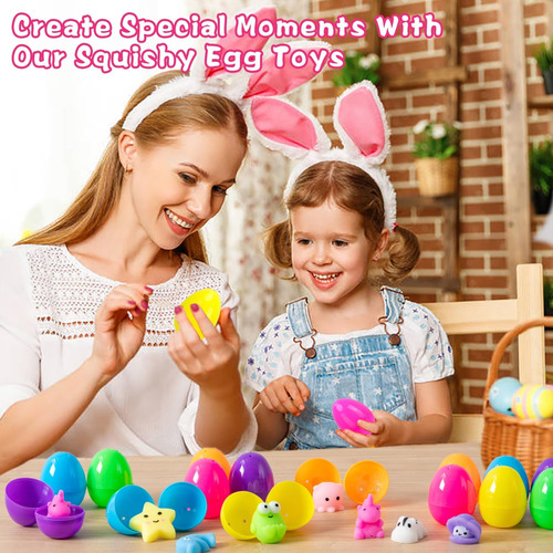 Huevos Prerellenos De Pascua Con Mochi Squishy Toys, Paquete