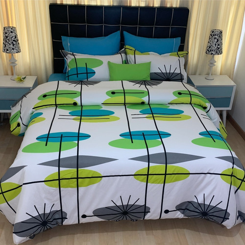 Funda Duvet Queen Estampado Ovalos