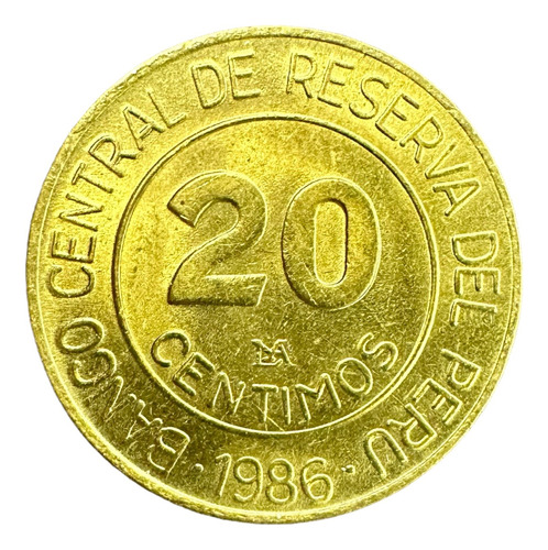 Perú - 20 Céntimos - Año 1986 - Km #294 - Miguel Grau