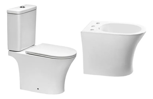 Juego Baño Sanitarios Piazza Abruzzo Inodoro Mochila Bidet