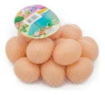 Comprar Kit 12 Ovos Falsos Simbólico De Plástico Para Indez Galinha Cor Marrom-claro