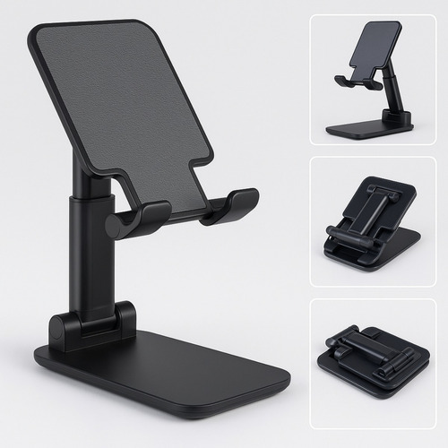 Suporte Tripé Celular Smartphone Mesa Portátil Selfie 360º Cor Preto