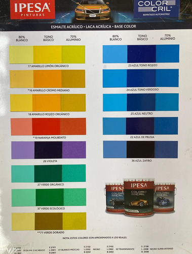Base Color Rojo Limpio Obscuro Ipesa 2408