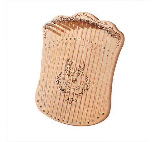 Llave De Afinación Musical Lyre Harp Wood De 17 Cuerdas