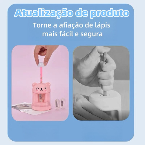 Apontador Lápis Elétrico Automático P/crianças Modelo Fofo