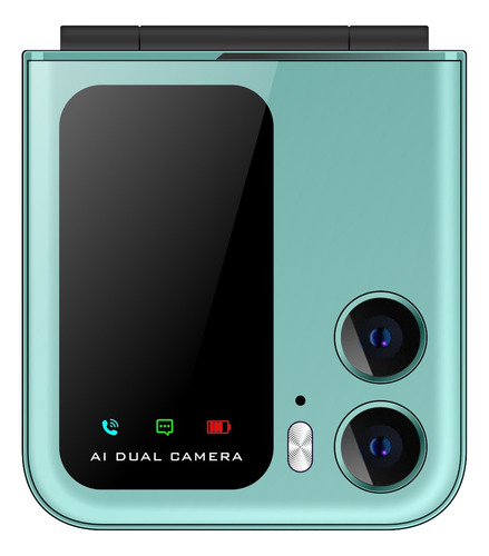 Yeemovil Y2000 Celular Plegable 4g Dual Sim + 2 Sim Extra Desbloqueado Telcel At&t Movistar Bait Bluetooth Fm Linterna 2.4-turquesa