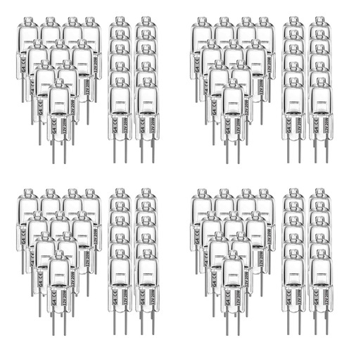 80 Unidades De Bombillas Halógenas G4, 20 W, 12 V, 2 Pines C