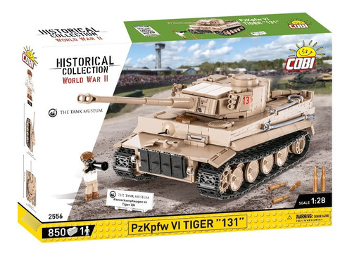 Cobi 2556 Tanque Tiger Bloques Guerra Armar Segunda Guerra 