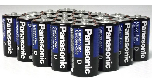Charola Con 24 Baterias Pilas Carbon D Panasonic