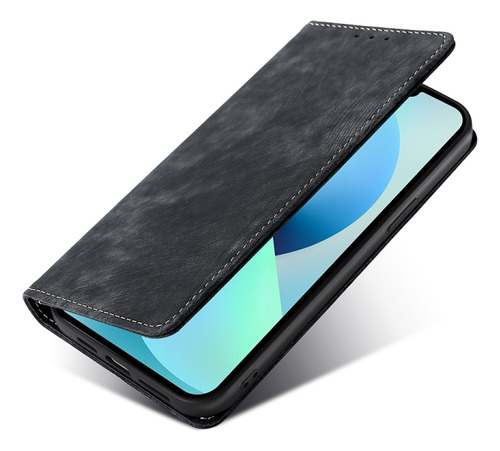 Sjk Funda De Teléfono Pu Rfid Verde Para Huawei Y8s