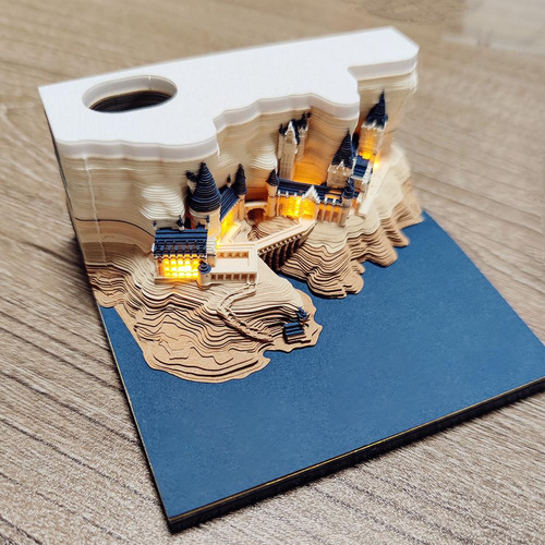 Bloque De Construcción De Arte De Notas De Papel, Notas Adhe
