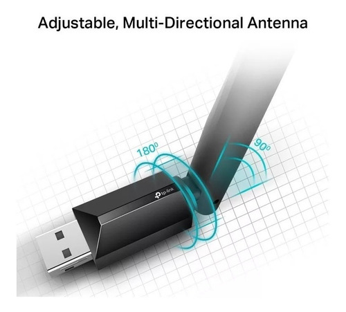 Adaptador Wifi Usb Tp-link Archer T2u Plus Ac600 Dualband