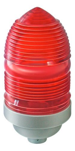 Luminária Industrial Sinalização 60w E27 3/4 Vermelha Wetzel